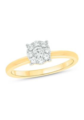 Belk & Co 3/8 Ct. T.w. Diamond Engagement Ring In 10K Gold