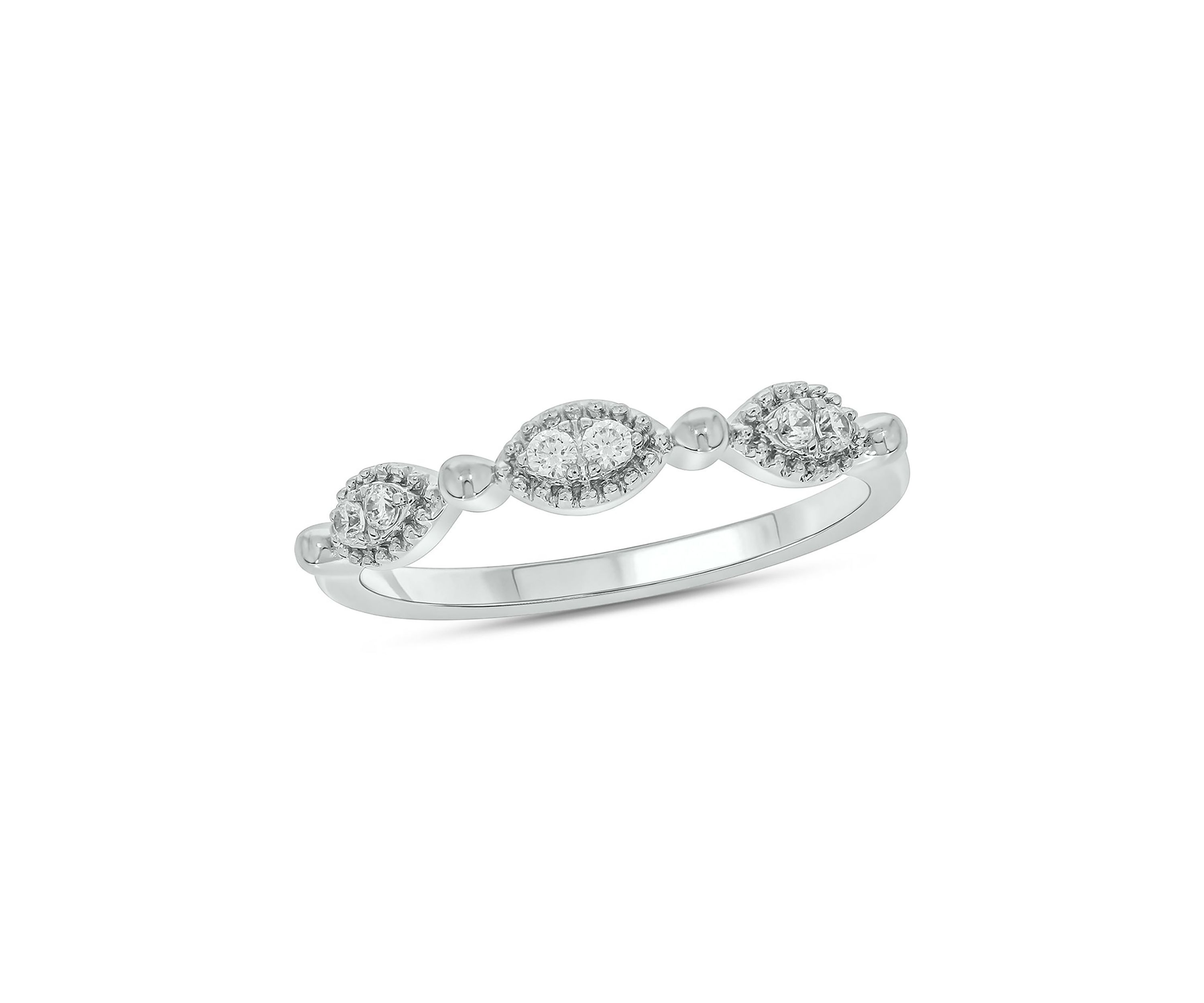 1/10 ct. t.w. Diamond Anniversary Band in 10K White Gold