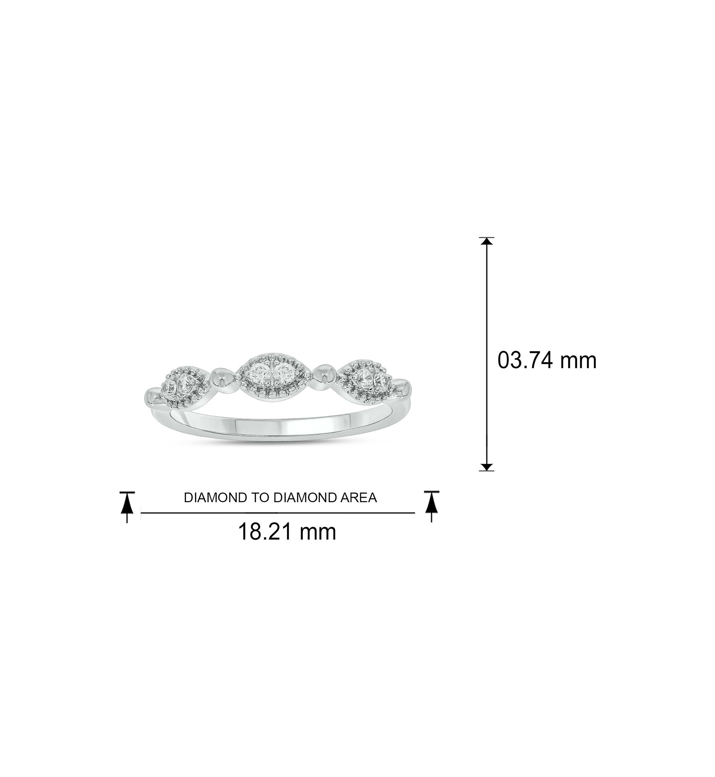 1/10 ct. t.w. Diamond Anniversary Band in 10K White Gold