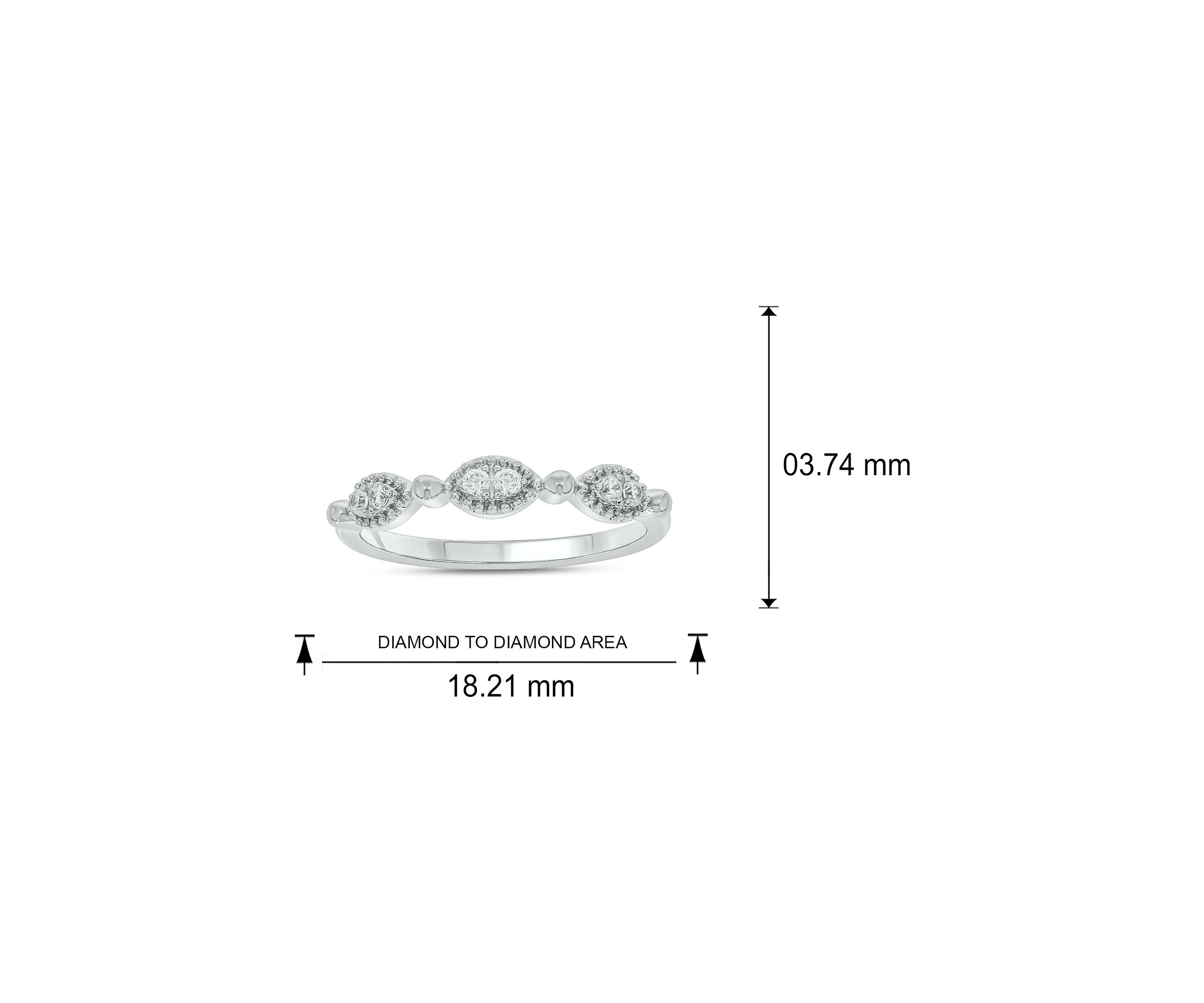 1/10 ct. t.w. Diamond Anniversary Band in 10K White Gold