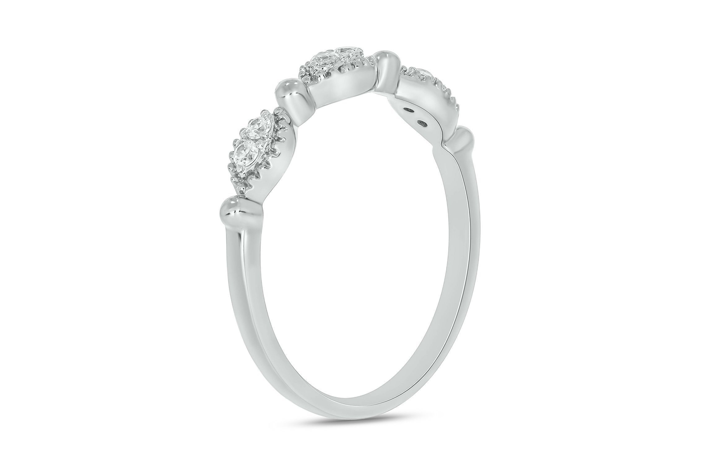 1/10 ct. t.w. Diamond Anniversary Band in 10K White Gold