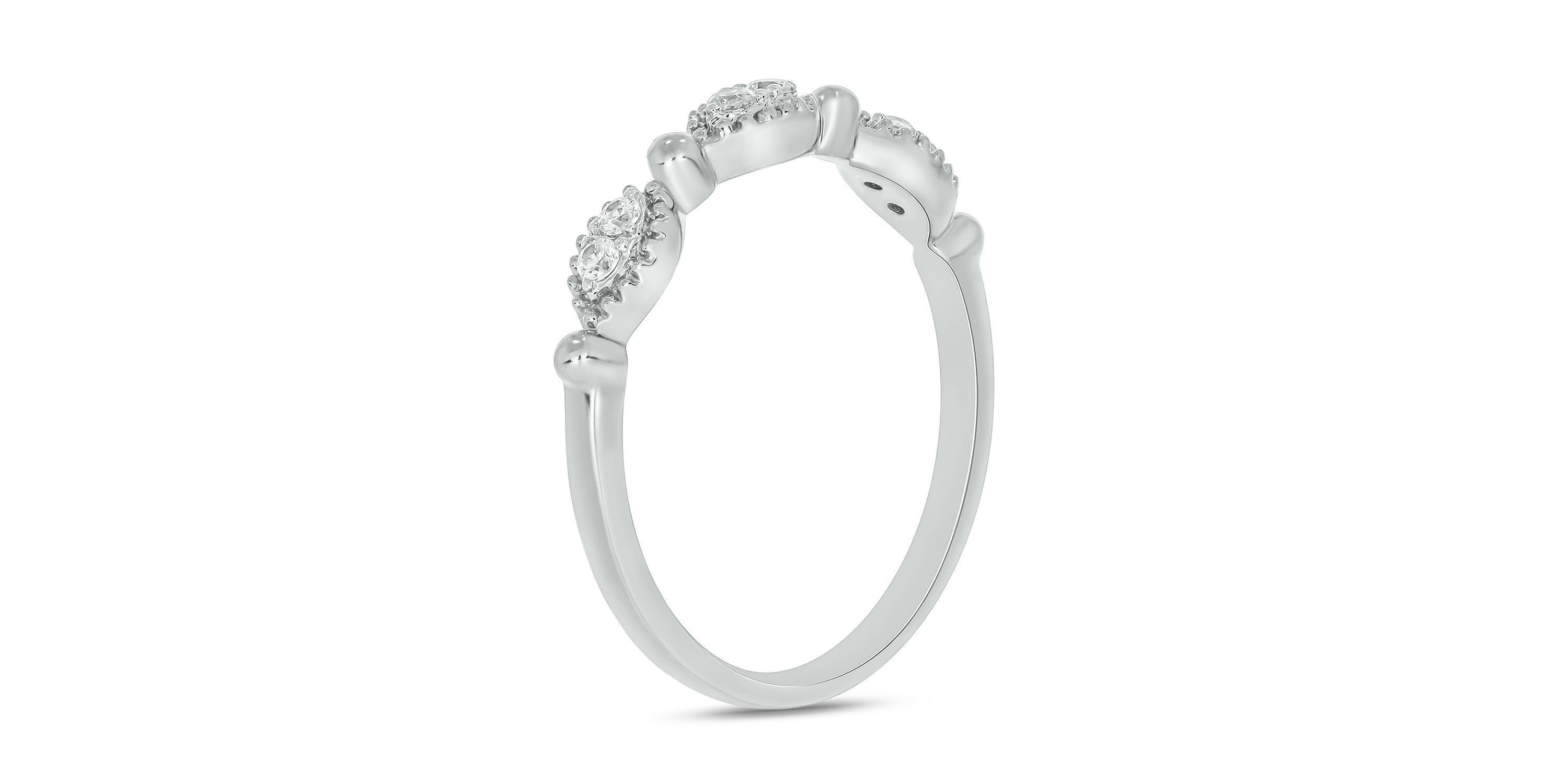 1/10 ct. t.w. Diamond Anniversary Band in 10K White Gold