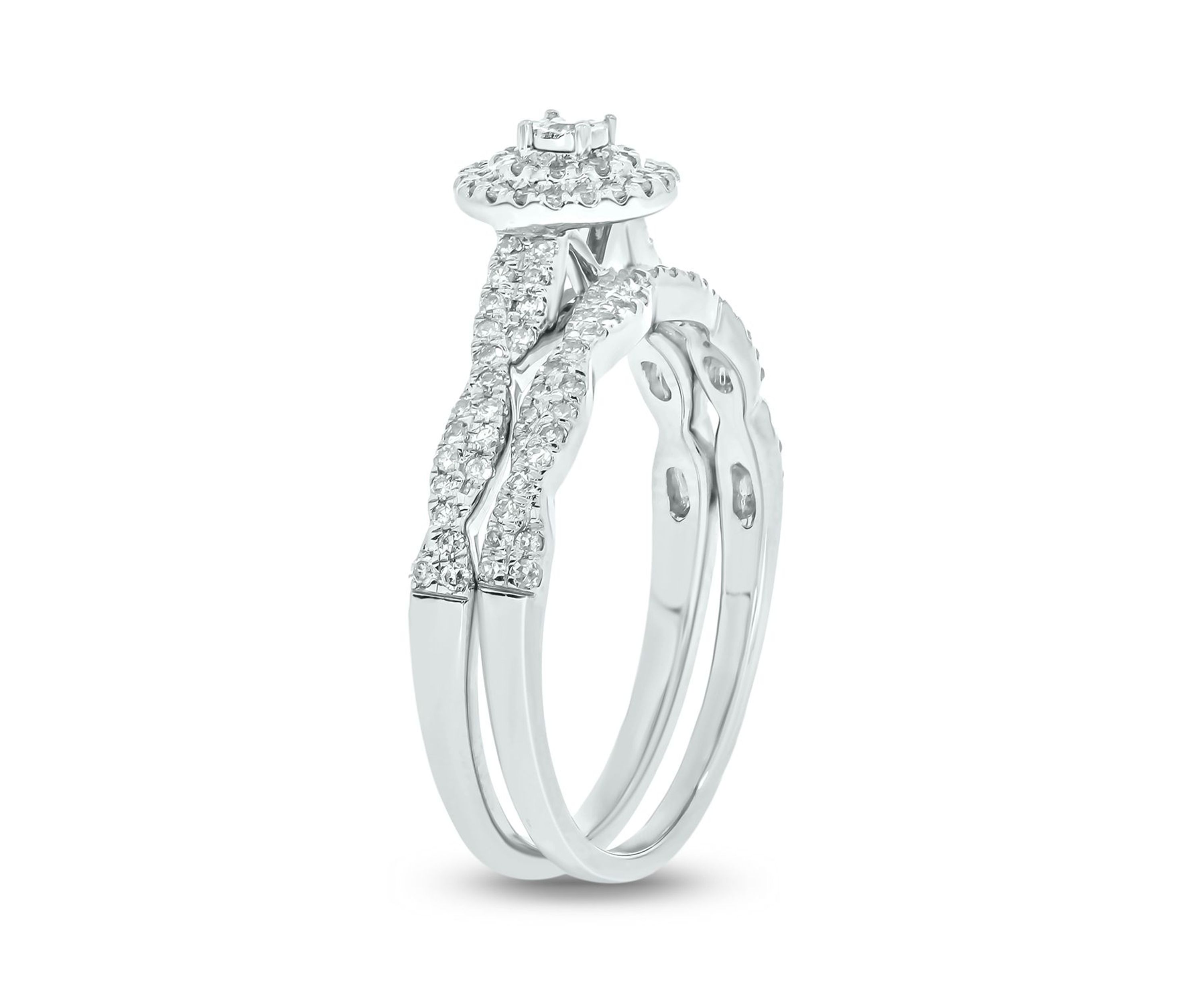 1/3 ct. t.w. Diamond Miracle Bridal Ring in Sterling Silver