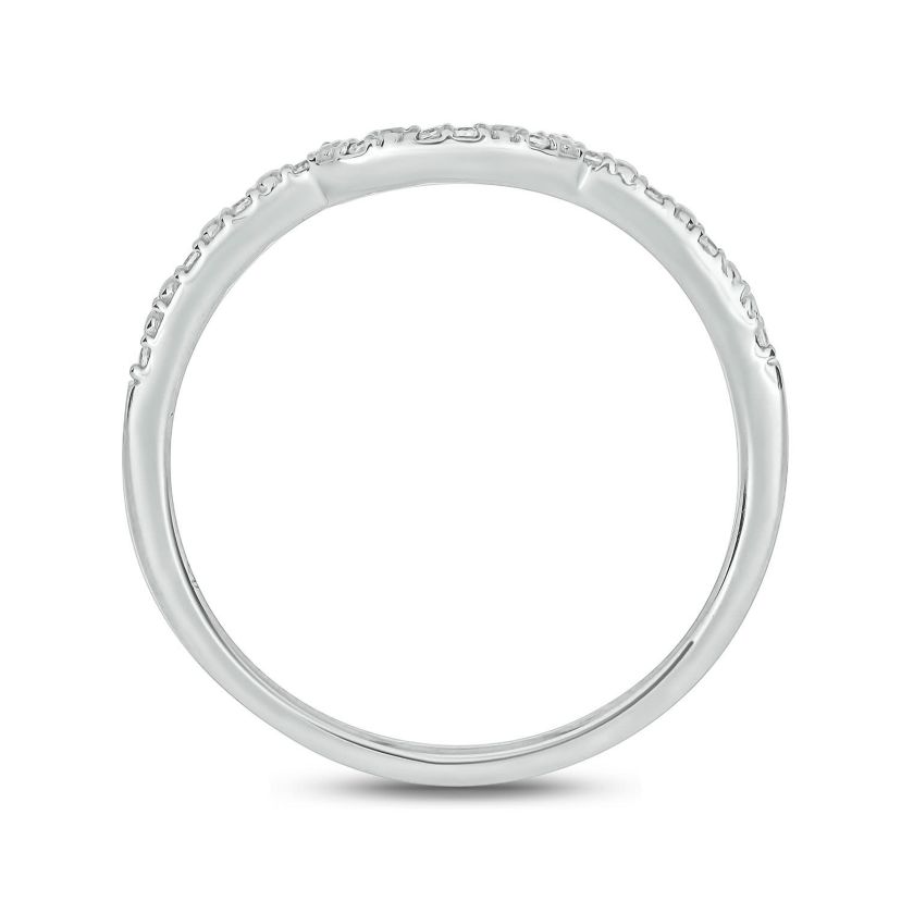 1/4 ct. t.w. Diamond Bridal Ring in Sterling Silver