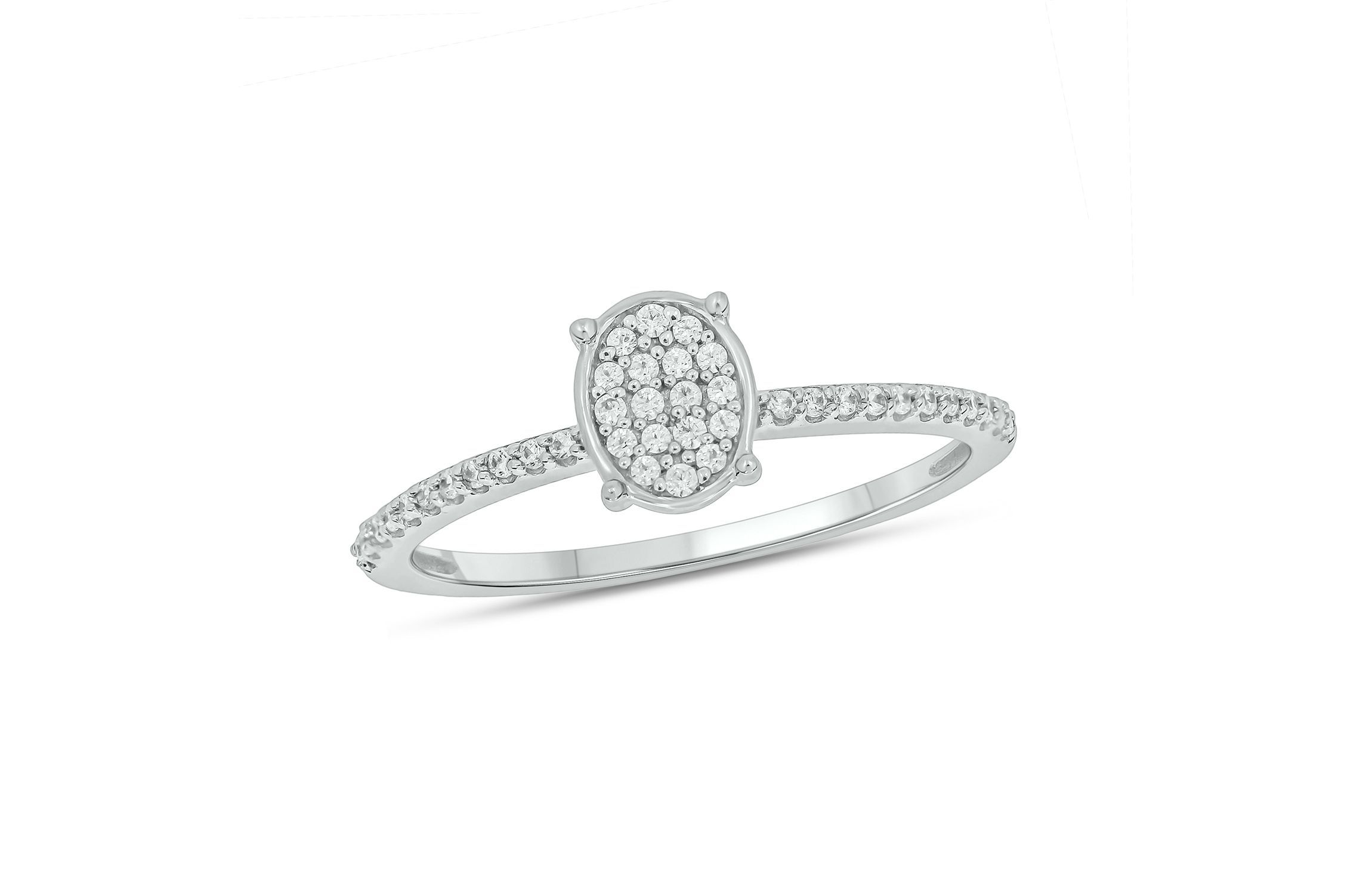 1/5 ct. t.w. Diamond Promise Ring In Sterling Silver