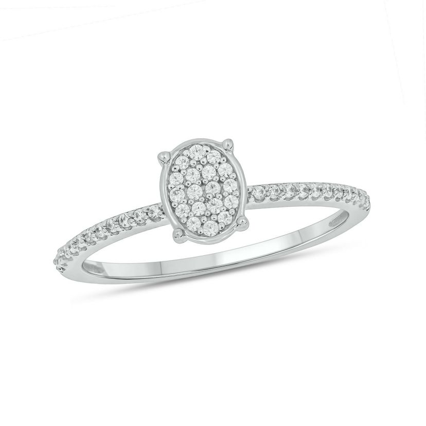 1/5 ct. t.w. Diamond Promise Ring In Sterling Silver
