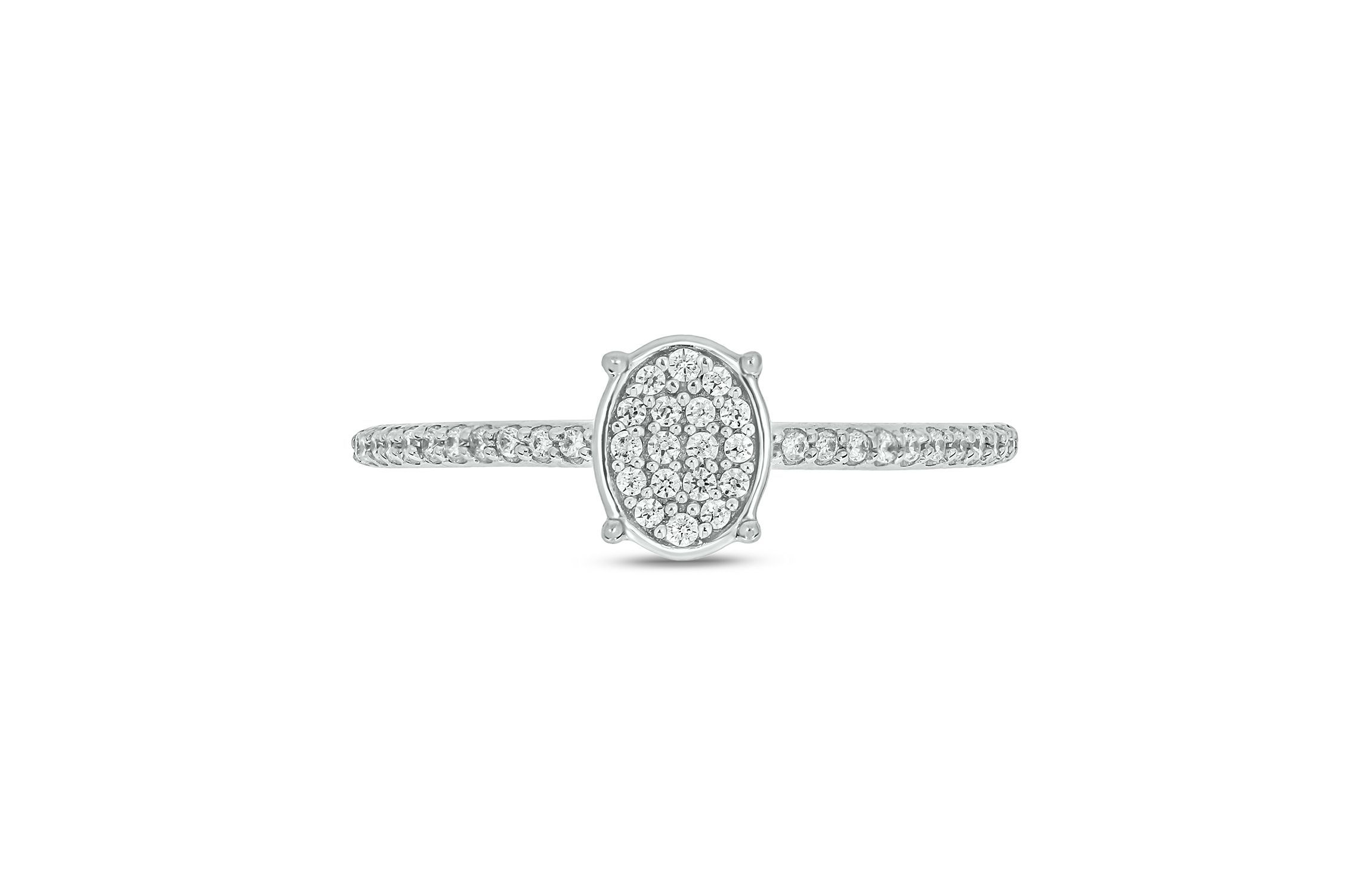 1/5 ct. t.w. Diamond Promise Ring In Sterling Silver