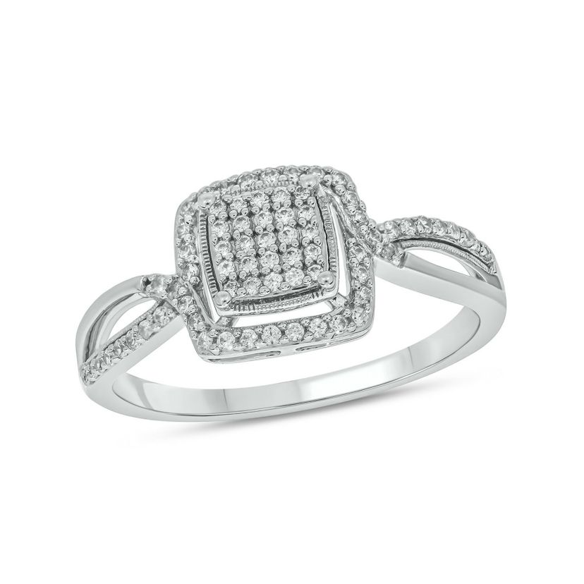 1/4 ct. t.w. Diamond Promise Ring In Sterling Silver