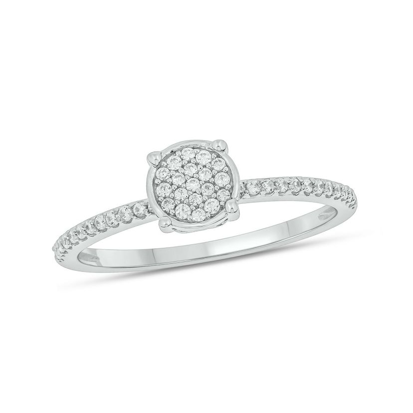 1/5 ct. t.w. Diamond Promise Ring In Sterling Silver