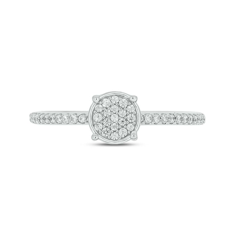 1/5 ct. t.w. Diamond Promise Ring In Sterling Silver