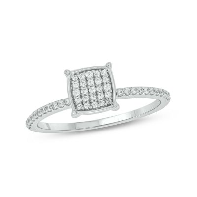 1/5 ct. t.w. Diamond Promise Ring Sterling Silver