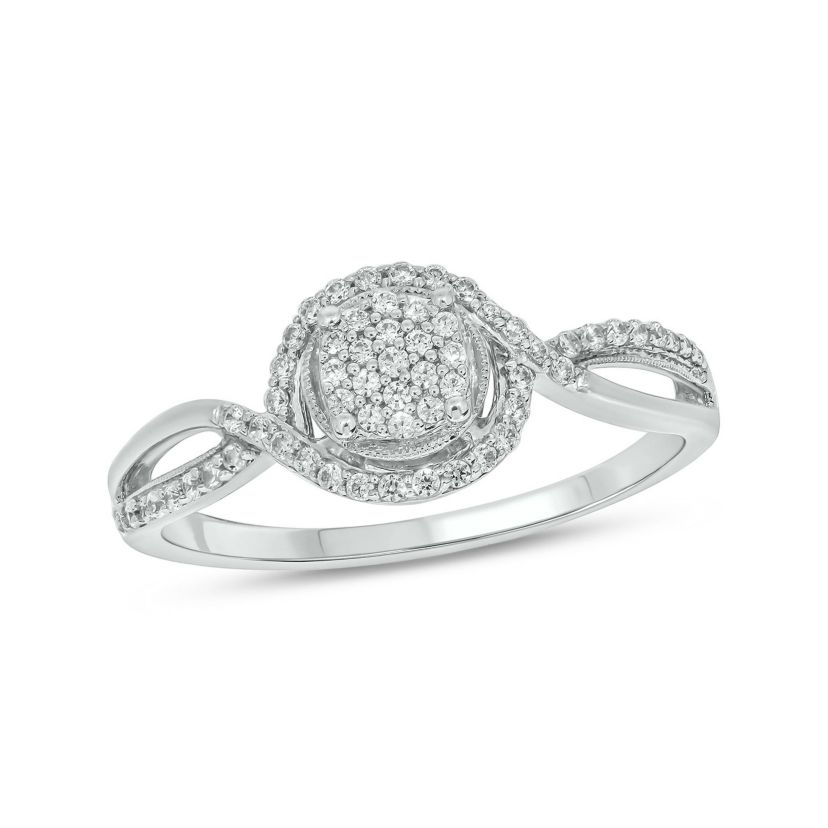 1/4 ct. t.w. Diamond Promise Ring In Sterling Silver