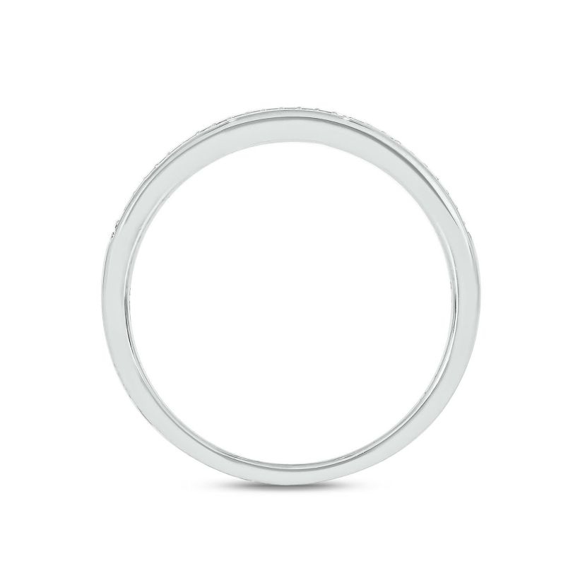1/3 ct. t.w. Diamond Miracle Plate Bridal Ring in Sterling Silver