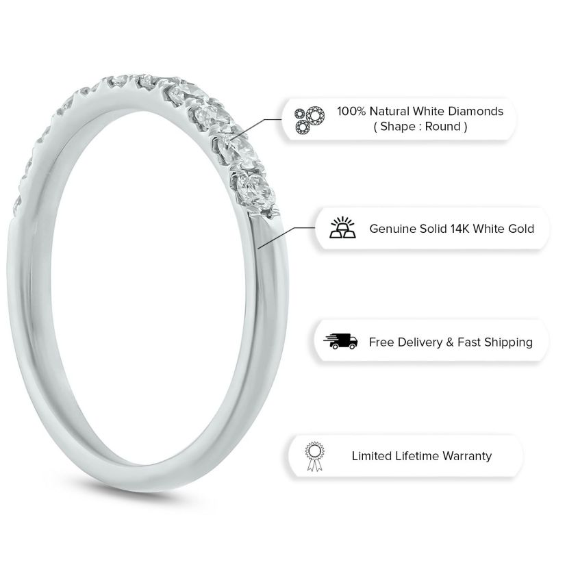 1/2 ct. t.w. Diamond Anniversary Band in 14K Gold