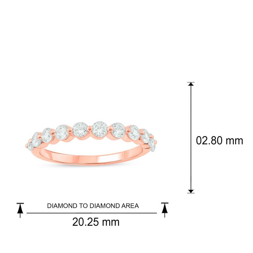 3/4 ct. t.w. Diamond Anniversary Band in 14K Gold