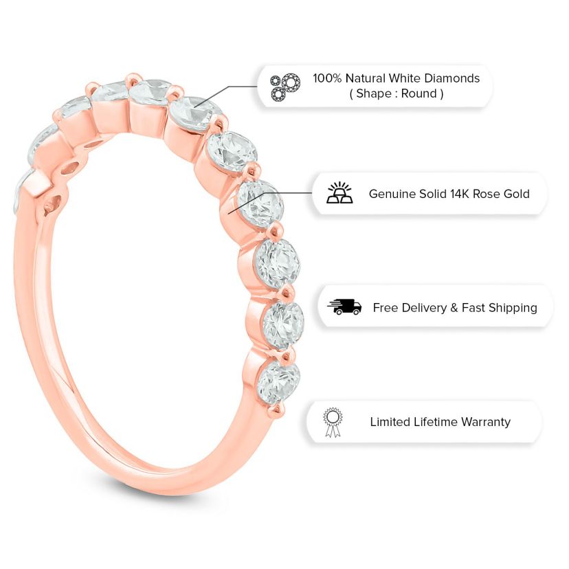 3/4 ct. t.w. Diamond Anniversary Band in 14K Gold