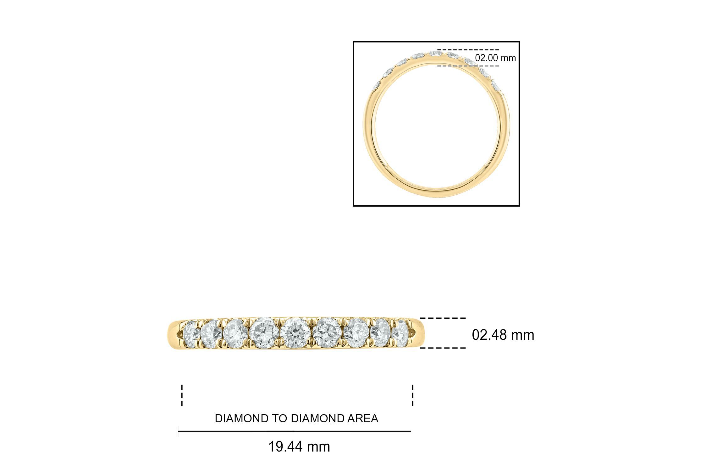1/2 ct. t.w. Diamond Anniversary Band in 14K Gold