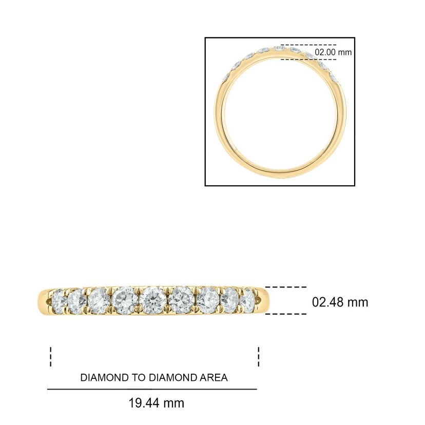 1/2 ct. t.w. Diamond Anniversary Band in 14K Gold