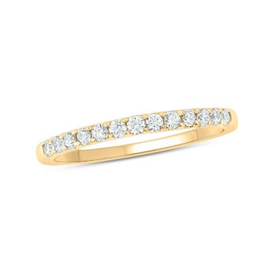 Belk & Co 1/3 ct. t.w. Diamond Anniversary Band in 14K Rose Gold, Yellow, 6
