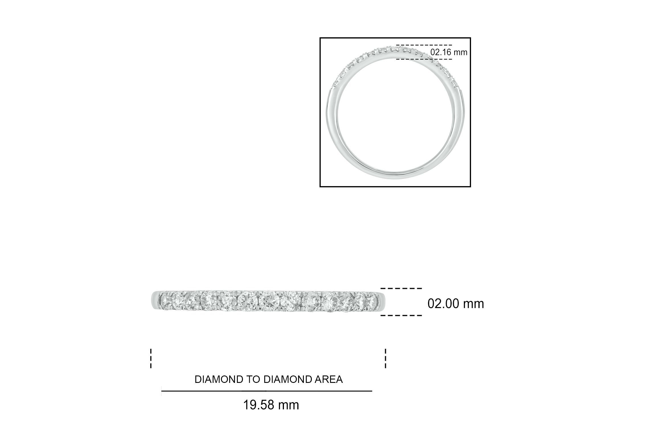 1/3 ct. t.w. Diamond Anniversary Band in 14K Rose Gold