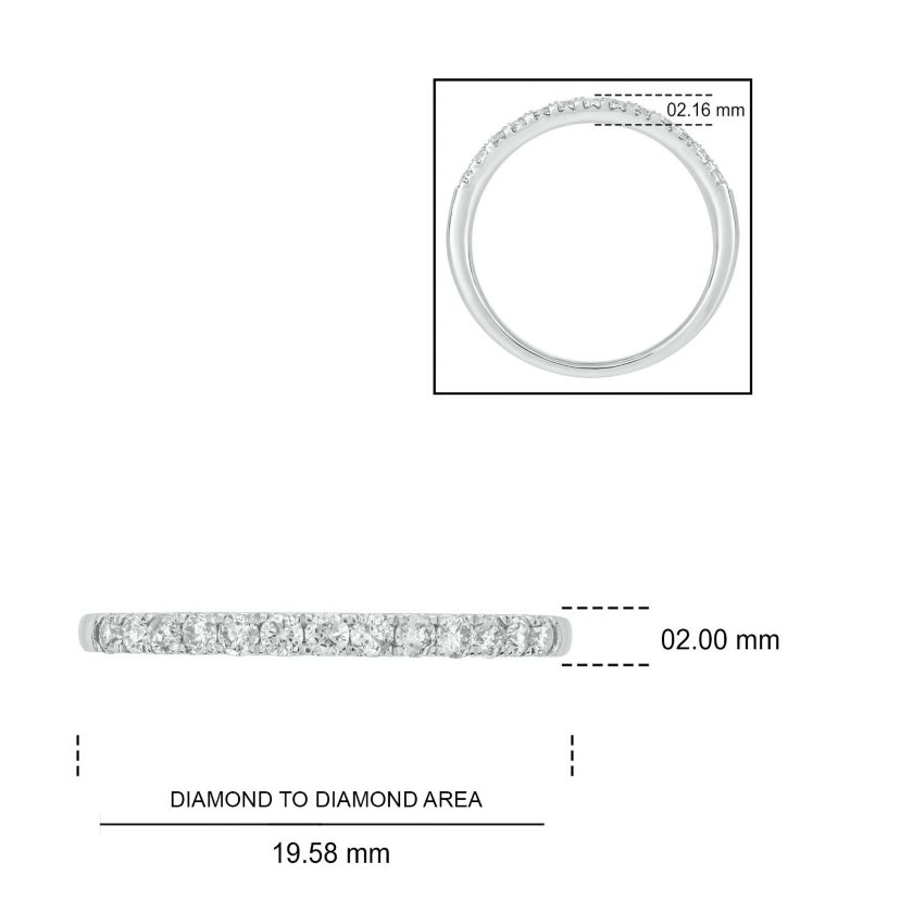 1/3 ct. t.w. Diamond Anniversary Band in 14K Rose Gold