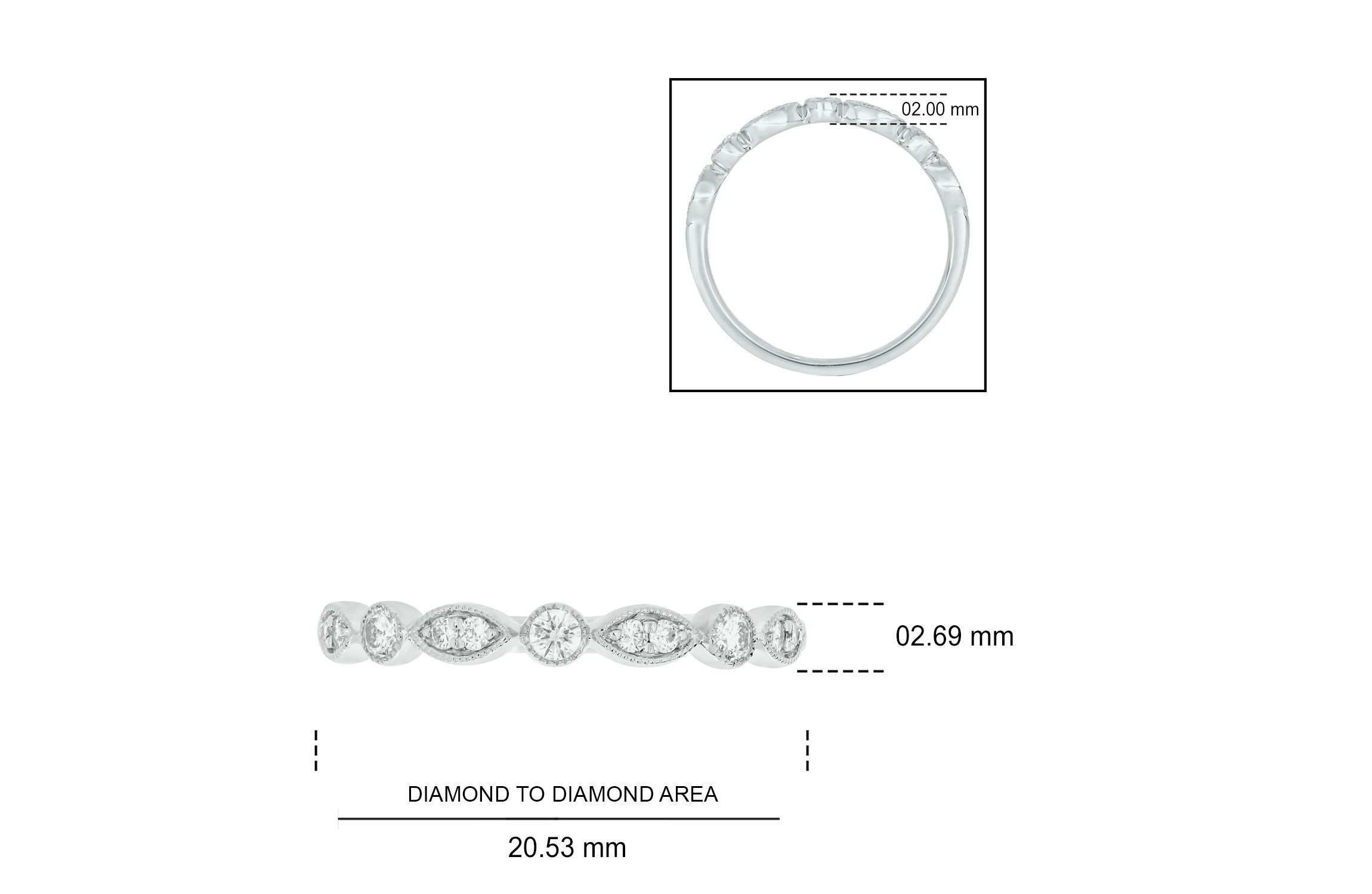 1/5 ct. t.w. Diamond Anniversary Band in 10K Gold