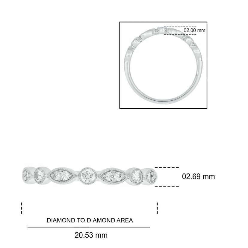 1/5 ct. t.w. Diamond Anniversary Band in 10K Gold