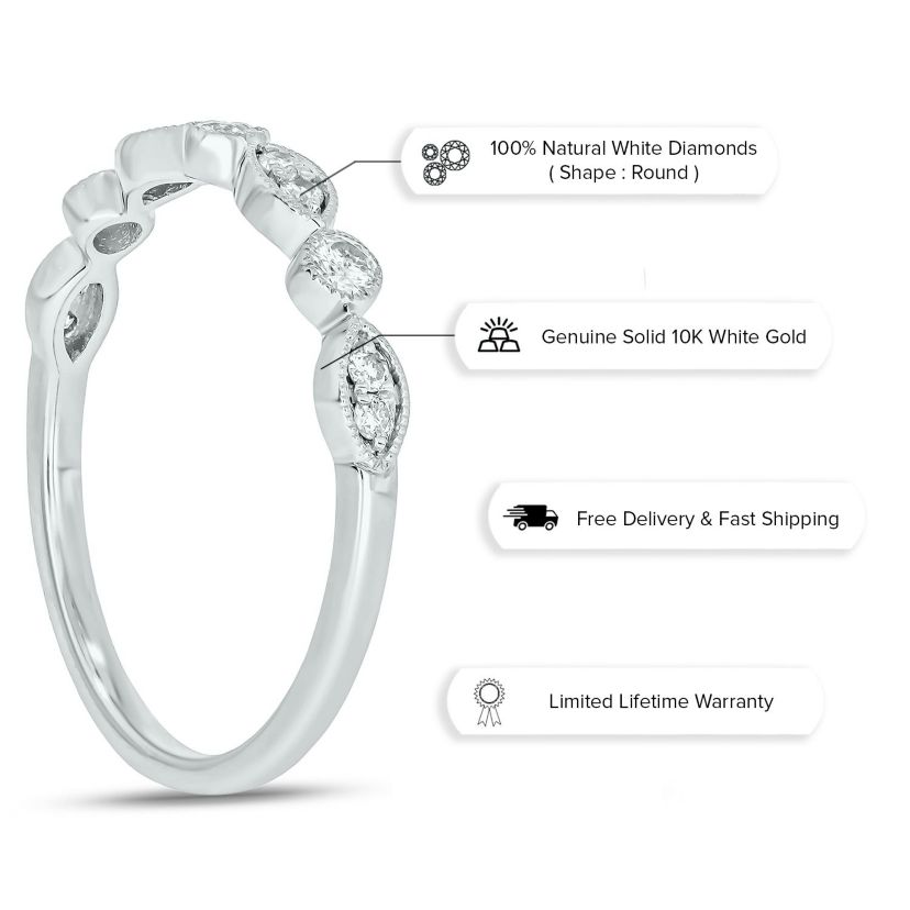 1/5 ct. t.w. Diamond Anniversary Band in 10K Gold