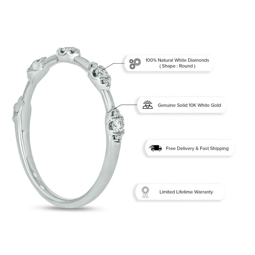 1/6 ct. t.w. Diamond Anniversary Band in 10K Gold