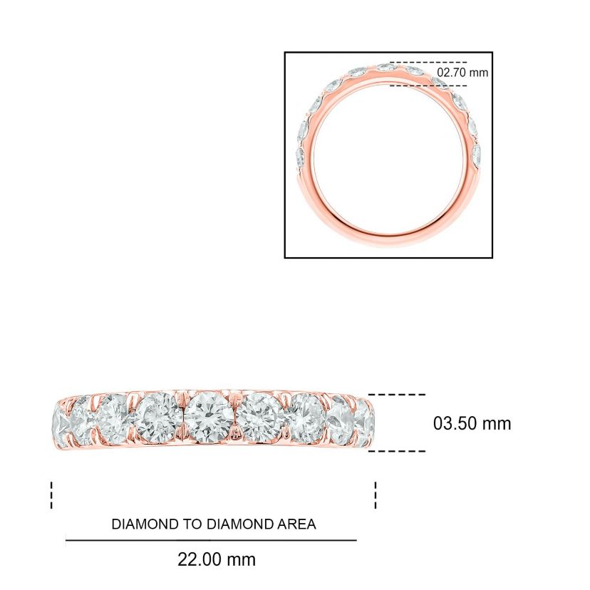 3/4 ct. t.w. Diamond Anniversary Band in 14K Gold