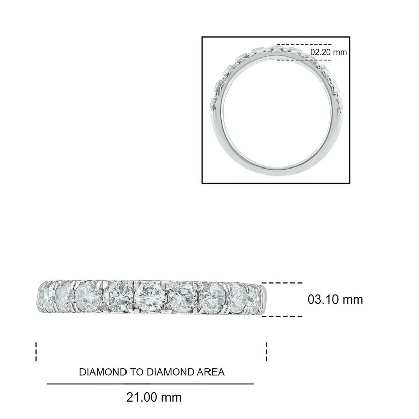 3/4 ct. t.w. Diamond Anniversary Band in 14K Gold
