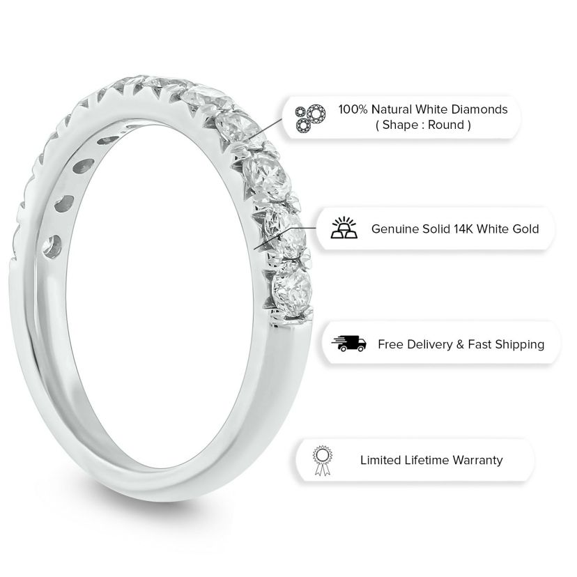 3/4 ct. t.w. Diamond Anniversary Band in 14K Gold