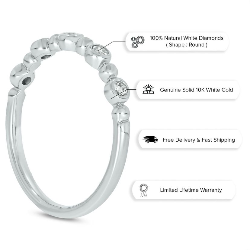 1/6 ct. t.w. Diamond Anniversary Band in 10K Gold