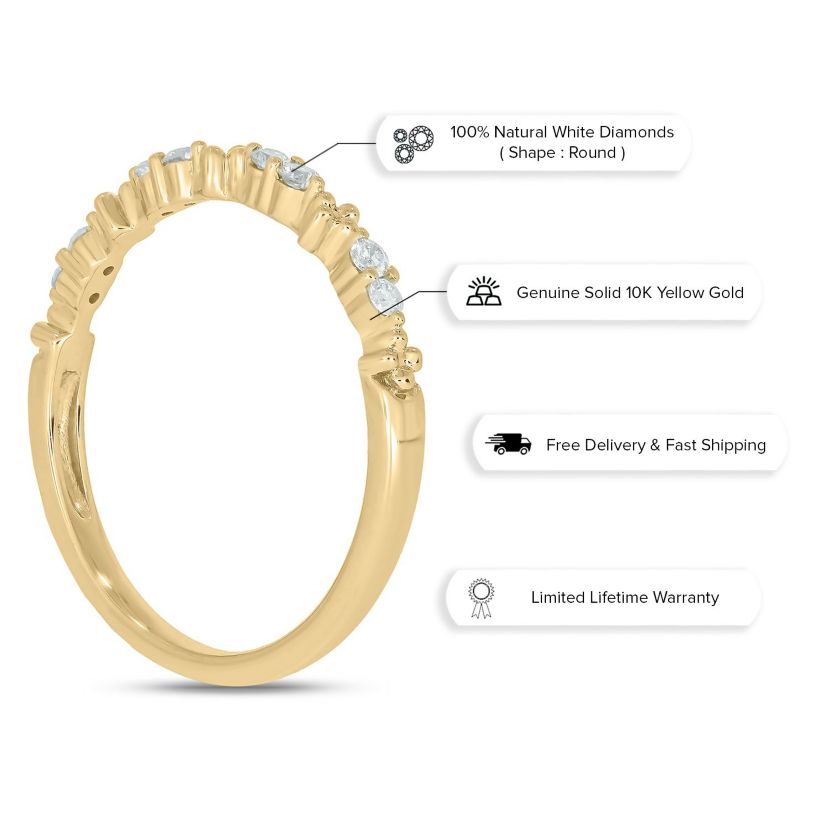 1/6 ct. t.w. Diamond Anniversary Band in 10K Gold