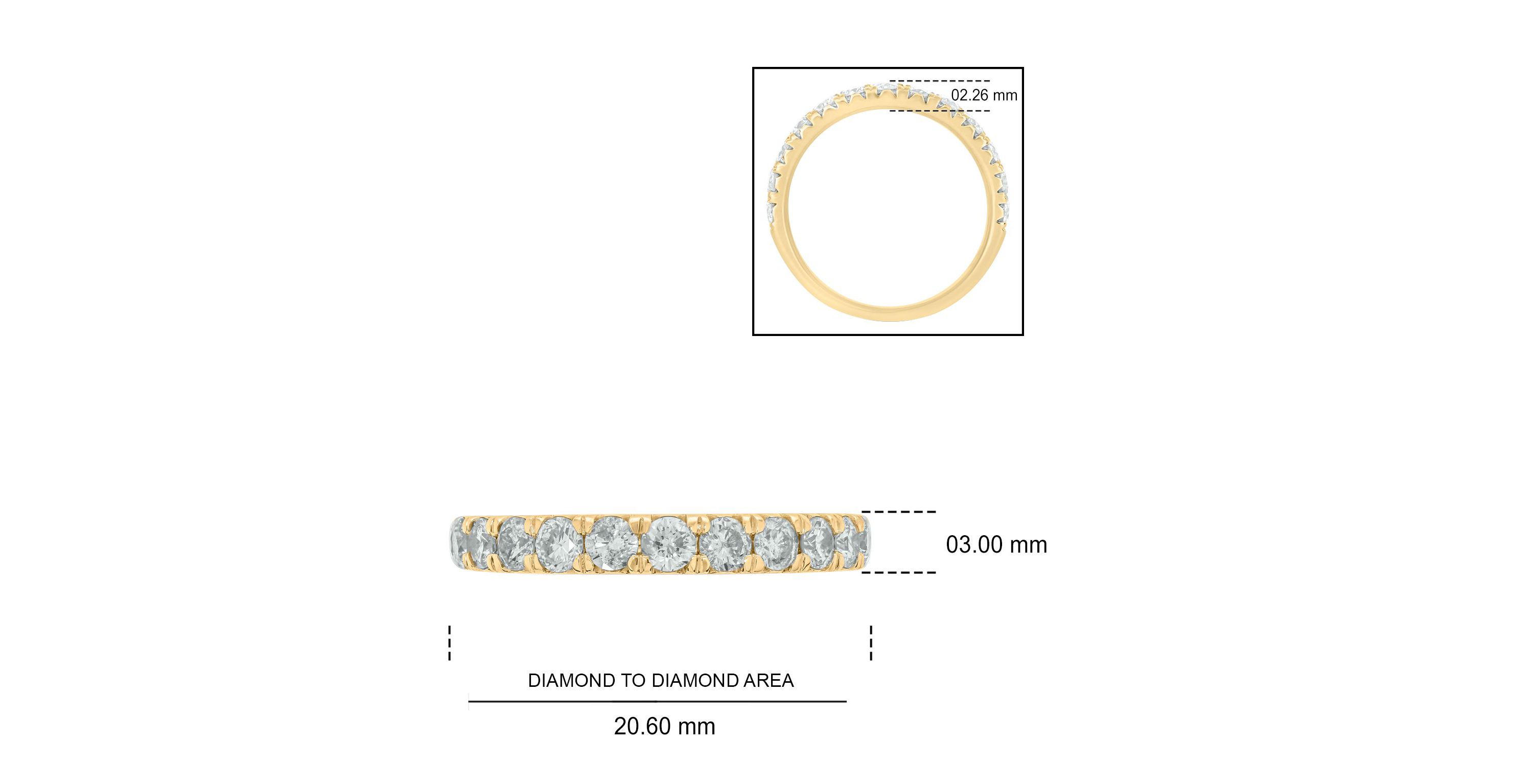 3/4 ct. t.w. Diamond Anniversary Band in 14K Gold