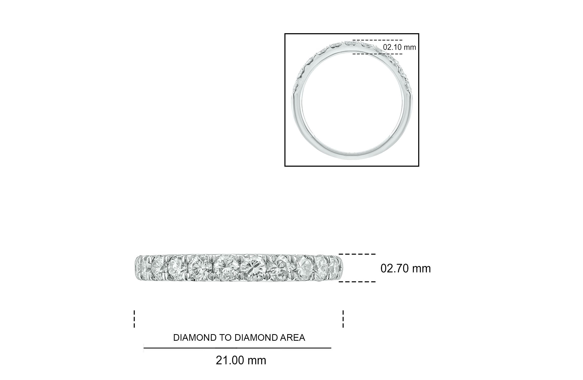 3/4 ct. t.w. Diamond Anniversary Band in 14K Gold