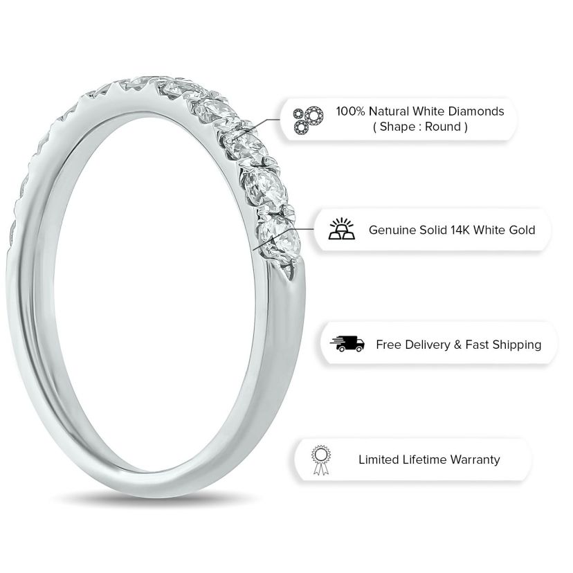 3/4 ct. t.w. Diamond Anniversary Band in 14K Gold