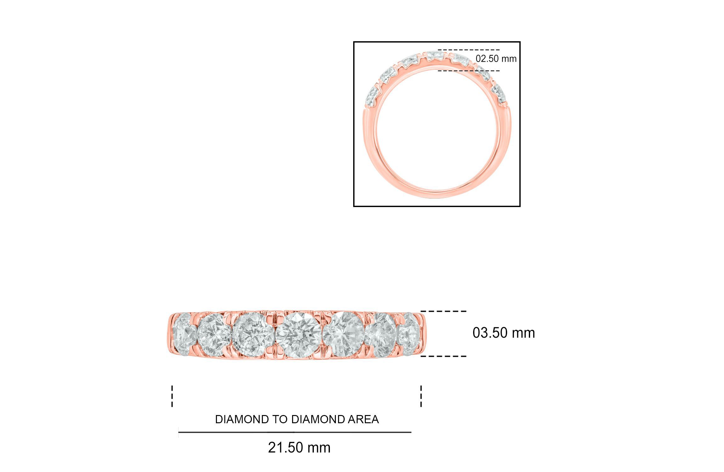3/4 ct. t.w. Diamond Anniversary Band in 14K Gold