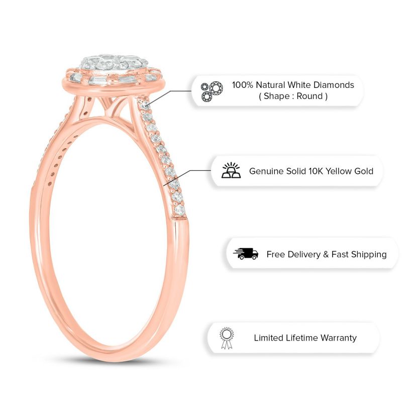 1/3 ct. t.w. Diamond Engagement Ring In 10K Gold