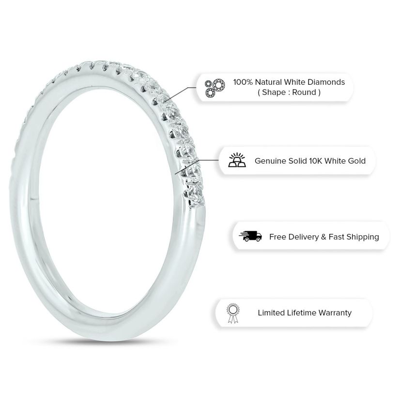 1/4 ct. t.w. Diamond Anniversary Band in 10K Gold