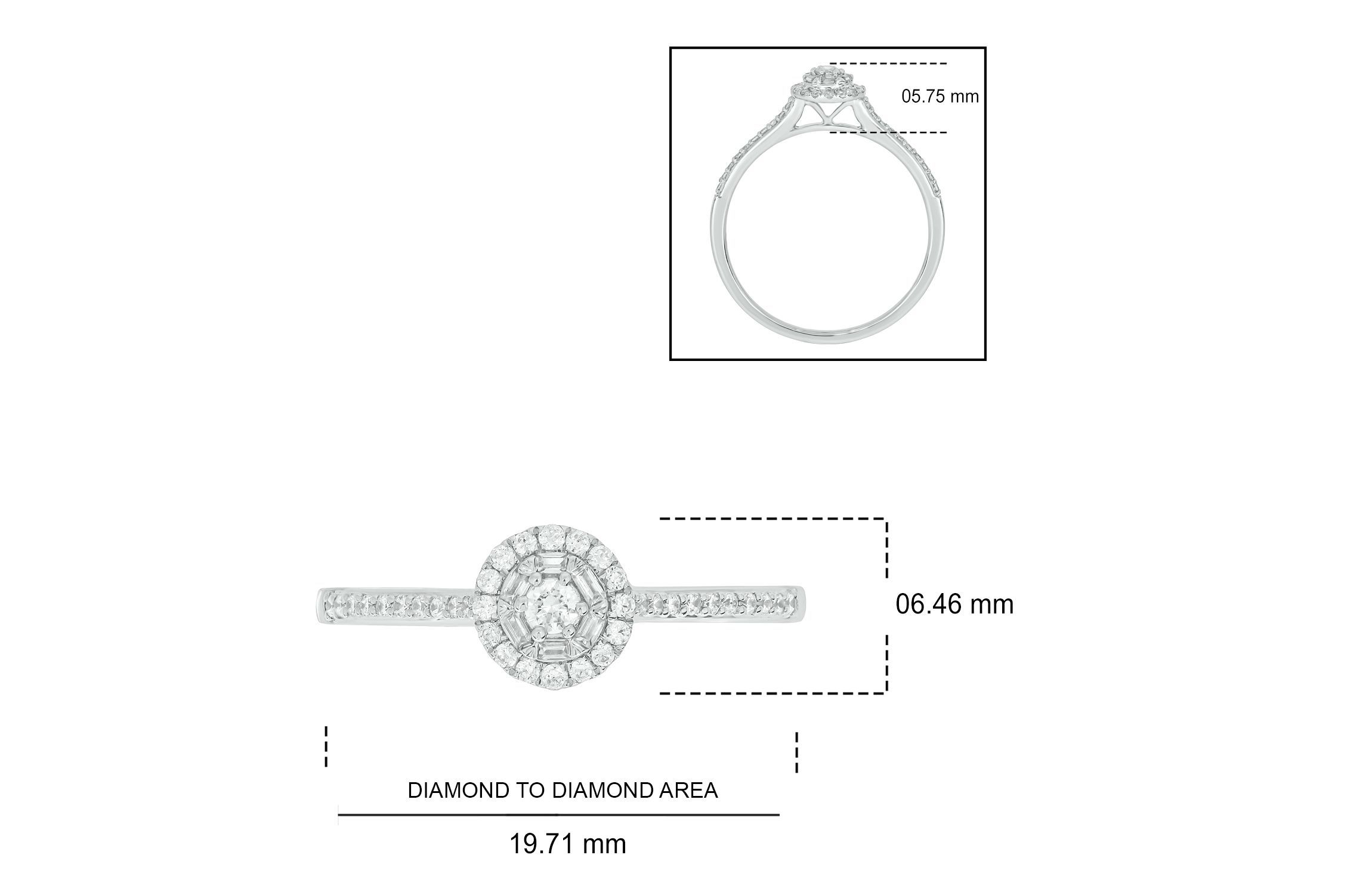 1/4 ct. t.w. Diamond Engagement Ring In 10K Gold