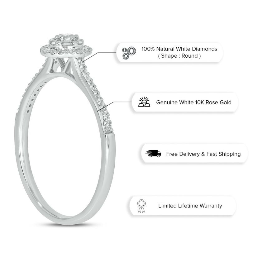 1/4 ct. t.w. Diamond Engagement Ring In 10K Gold