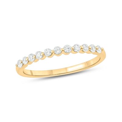 Belk & Co 1/4 ct. t.w. Diamond Anniversary Band in 10K Gold, Yellow, 6 -  0686557607239