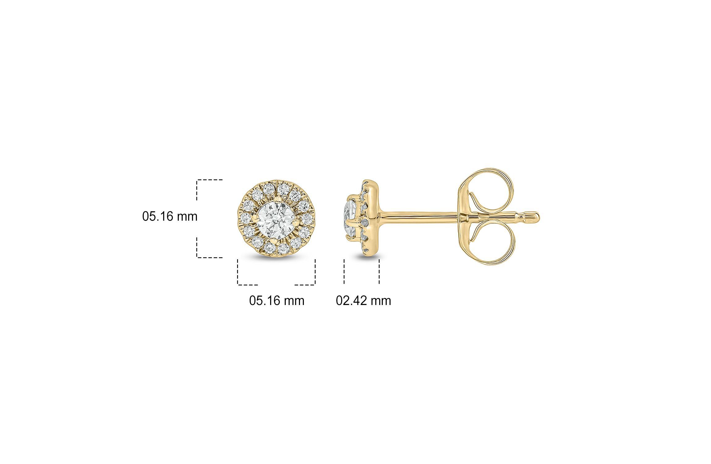 1/5 ct. t.w. Diamond Stud Earring in 10K Gold