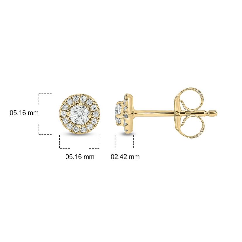1/5 ct. t.w. Diamond Stud Earring in 10K Gold