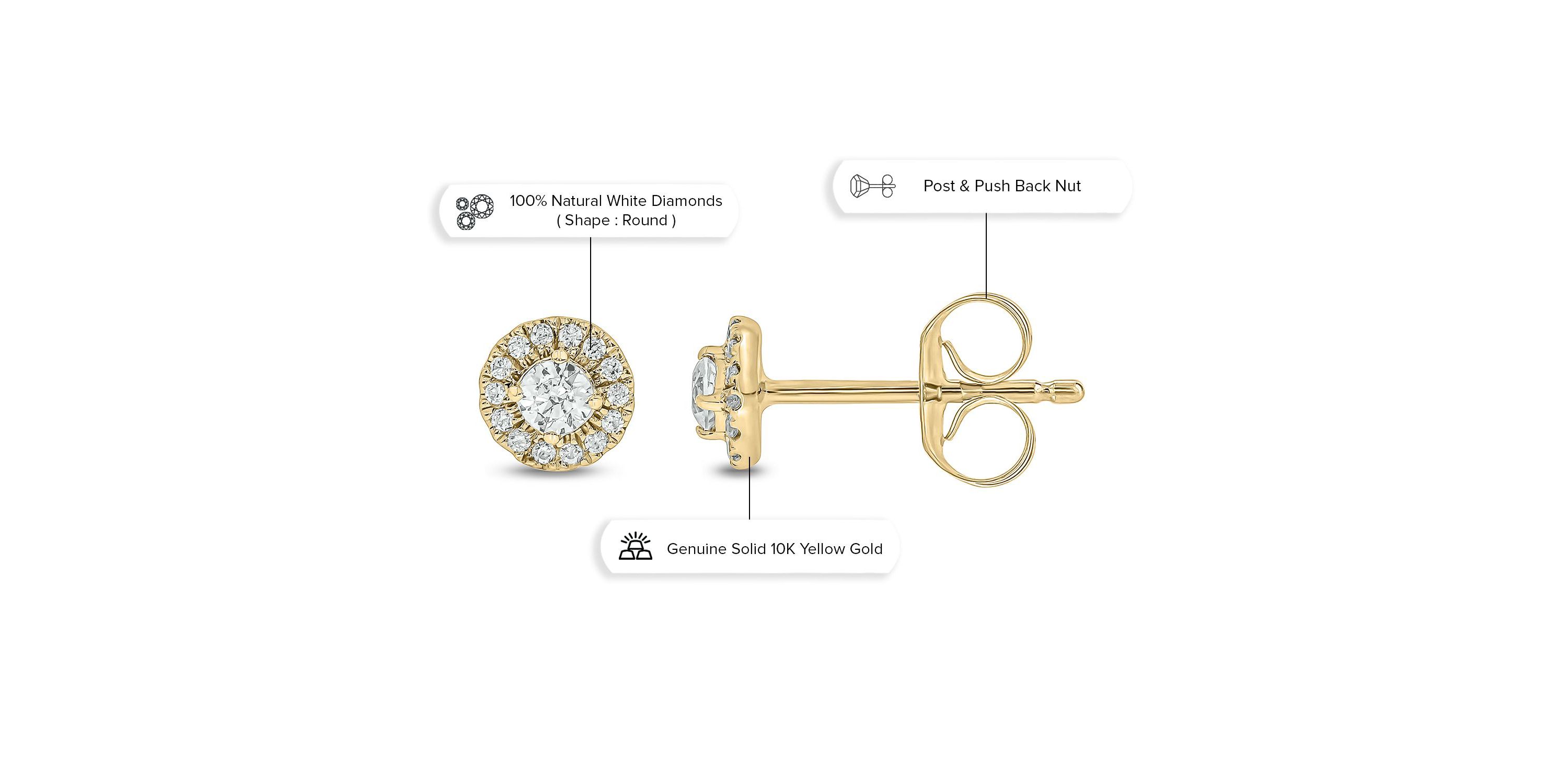 1/5 ct. t.w. Diamond Stud Earring in 10K Gold