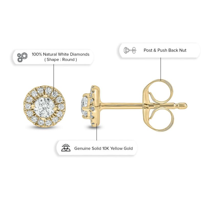 1/5 ct. t.w. Diamond Stud Earring in 10K Gold