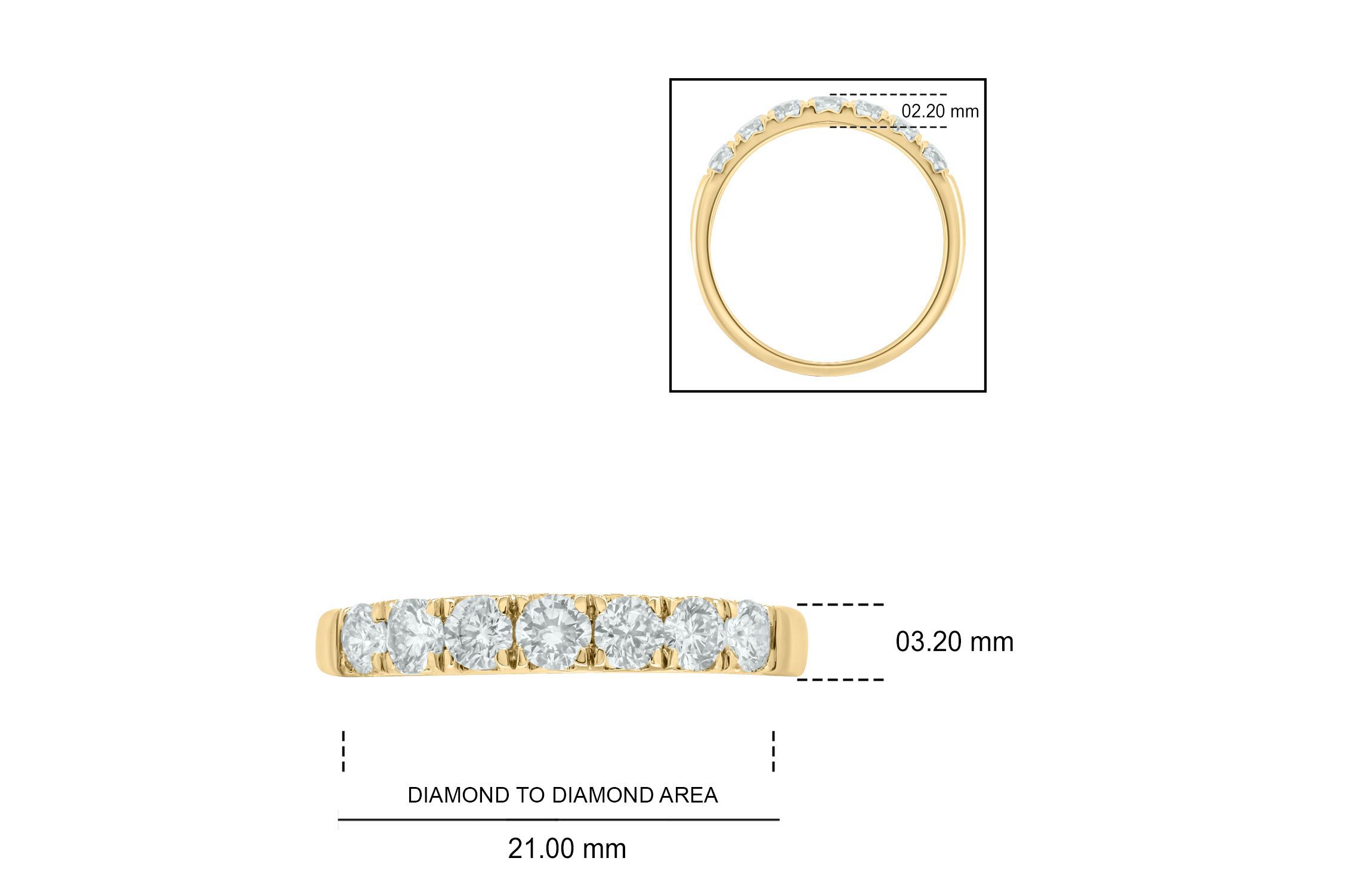 3/4 ct. t.w. Diamond Anniversary Band in 14K Gold