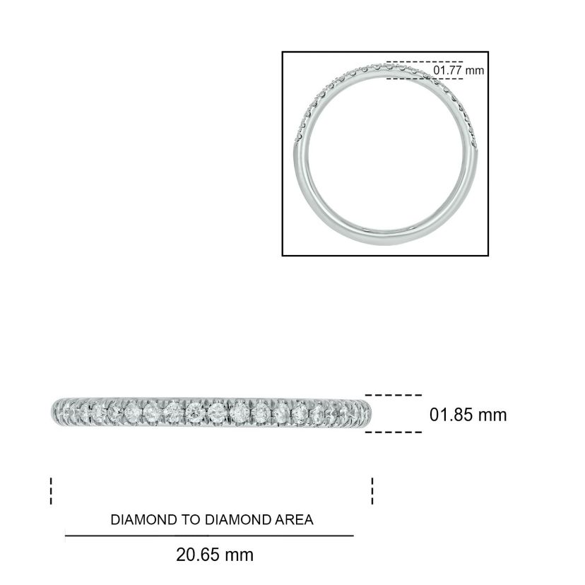 1/5 ct. t.w. Diamond Anniversary Band in 10K Gold