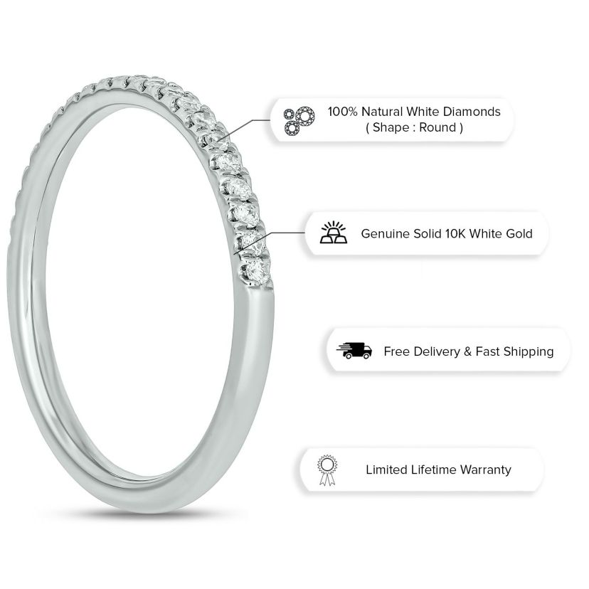 1/5 ct. t.w. Diamond Anniversary Band in 10K Gold